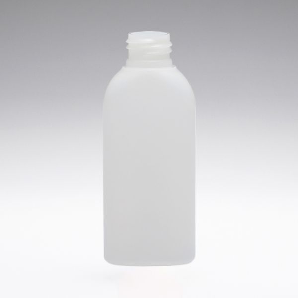 100 ml PE Bottles oval transparent 24/410