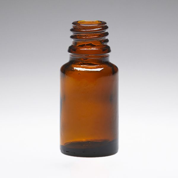 10 ml Glass bottles brown DIN18