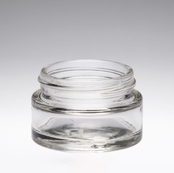 15 ml ointment jar glass crystal clear