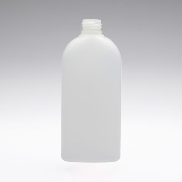 250 ml PE Flaschen oval transparent 24/410