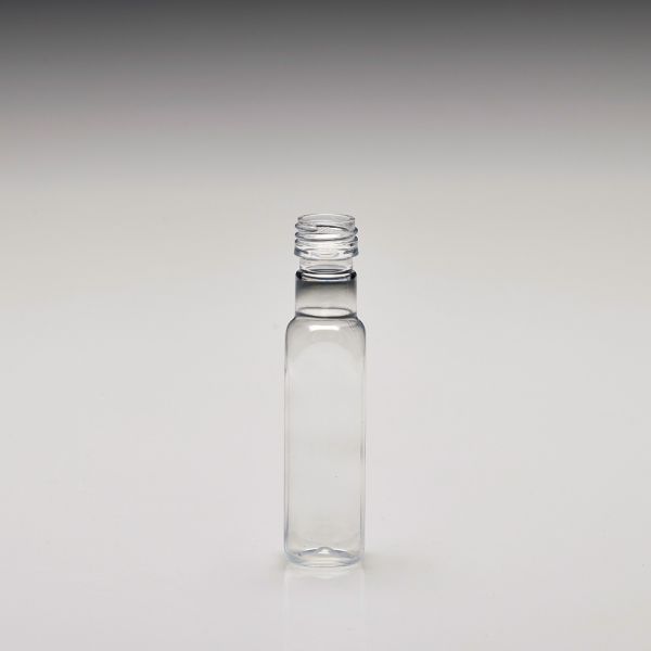 30 ml PET mini bottles, squared, PET, PP18, crystal clear