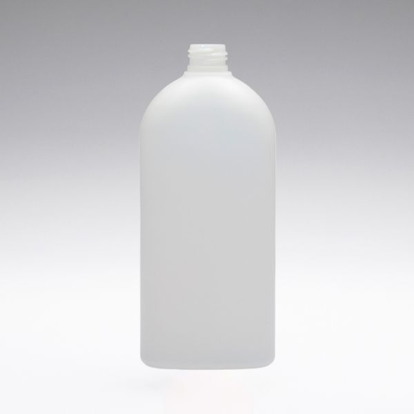 500 ml Bouteilles PE ovale transparent 24/410