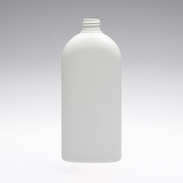 500 ml Bouteilles PE ovale blanc 24/410