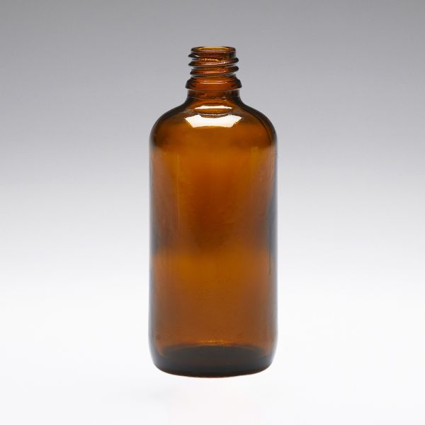 100 ml Glass bottles brown DIN18