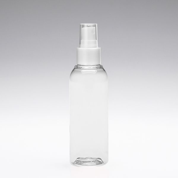 100 ml Botella PET con pulverizador 20/410 blanco