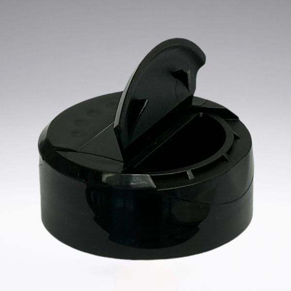 Tappo per spezie nero con liner autosigillante 38mm 2-start