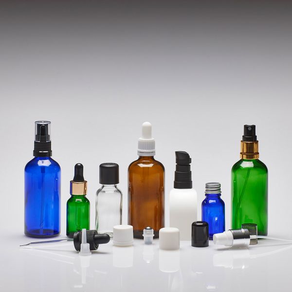 15 ml Botellas de vidrio blanco DIN18