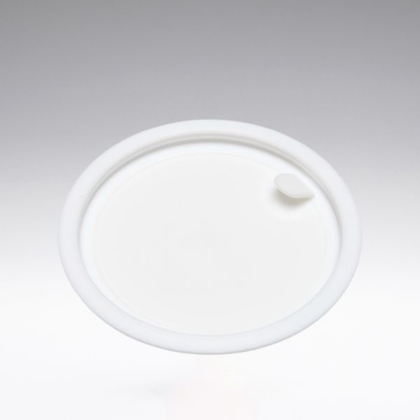 Screw cap black with PE foam insert and white cover disc for 100 ml glass jars