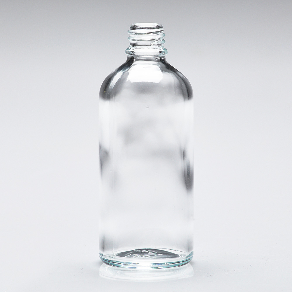 Flacon en verre rond transparent 100 ml - Bottleshop - Einfach