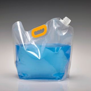 10 litre stand-up pouch Doypack with handle transparent