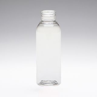 100 ml PET bottles round clear 20/410