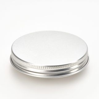 Pot en verre blanc 15ml et bouchon à vis de aluminium