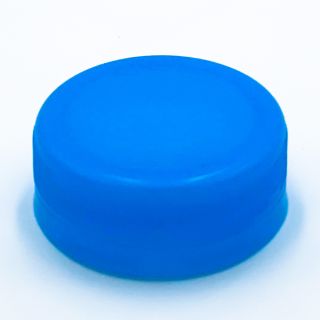 Bouteille à col large pour smoothie en PET transparent 1000 ml 38 mm avec  bouchon à vis 38 mm bleu
