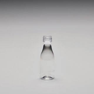 30 ml Liquor bottles, round, PET, PP18, crystal clear