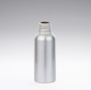 30 ml aluminium bottles, round, colourless, lacquered, 24/410