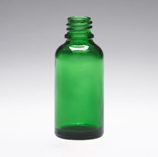 30 ml Glass bottles green DIN18