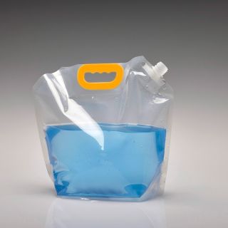 5 litre stand-up pouch Doypack with handle transparent