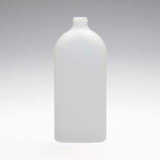 500 ml PE Bottles oval transparent 24/410