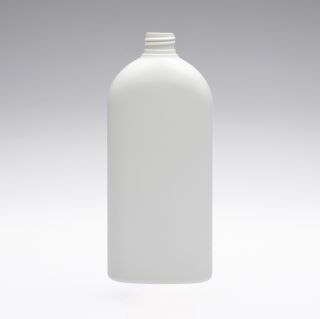 500 ml Botellas de PE ovaladas blanc 24/410o