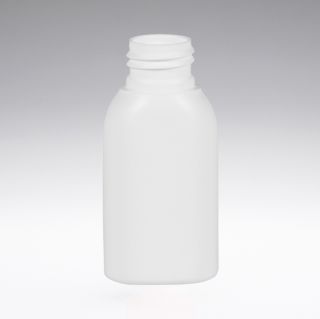 50 ml Botellas de PE ovaladas blanco 24/410