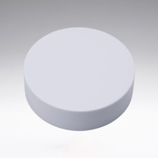 Screw cap white with PE foam insert and white cover disc for 50 ml glass jars