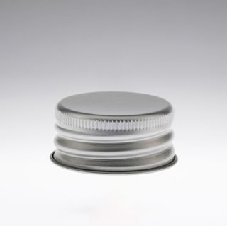 Aluminium screw cap silver with PE-insert 28/410