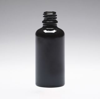 50 ml Glasflaschen violett-schwarz DIN18