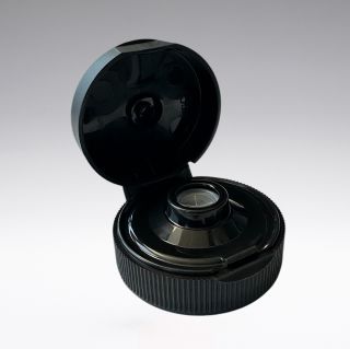 FlipTop cap black with membrane, without liner 38/400