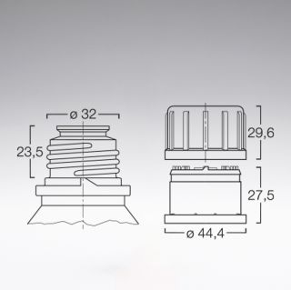 1000 ml Enghalsflaschen PE transparent DIN32E