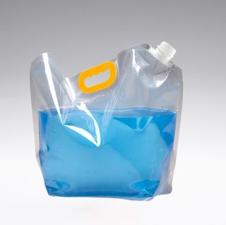 10 litre stand-up pouch Doypack with handle transparent