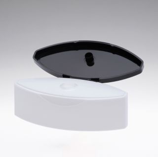 Flip Top snap-on cap white/black