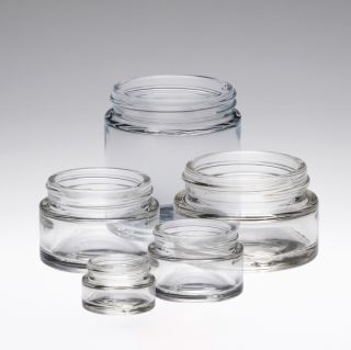 30 ml ointment jar glass crystal clear