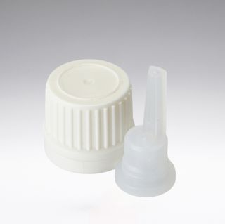 Dropper closure tamper-evident white, 18/410