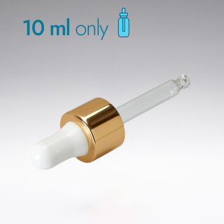 Pipette weiss/gold 53 mm 18/410