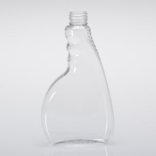 Bottiglia spray in PET 750 ml trasparente con trigger spray standard  bianco/blu